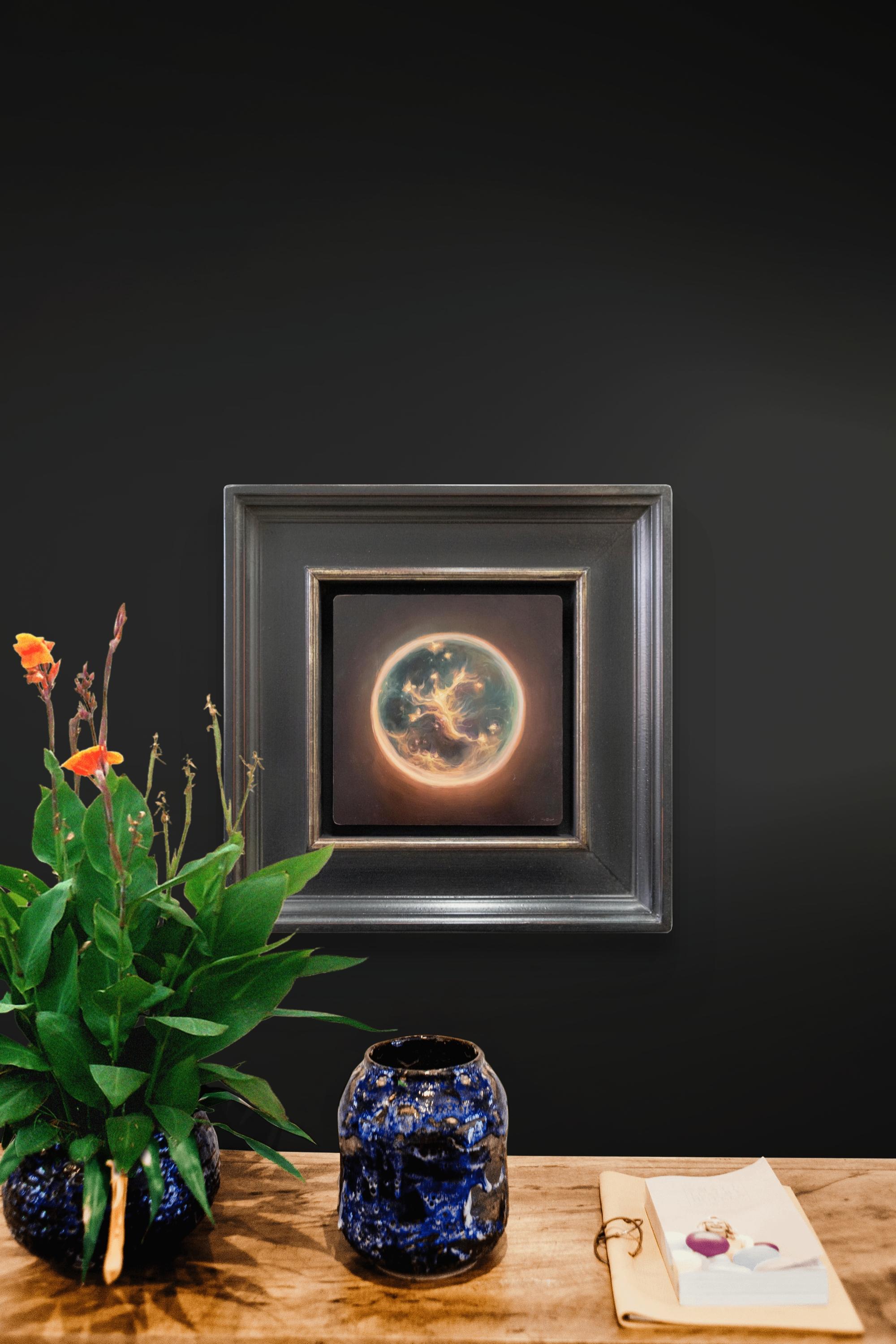 Embrión I, Pintura al óleo 6 x 6 en venta 2