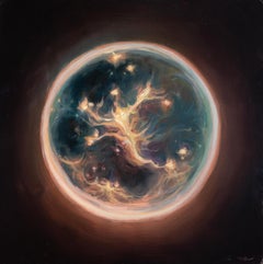 Embryo II, 6 x 6 Oil Painting