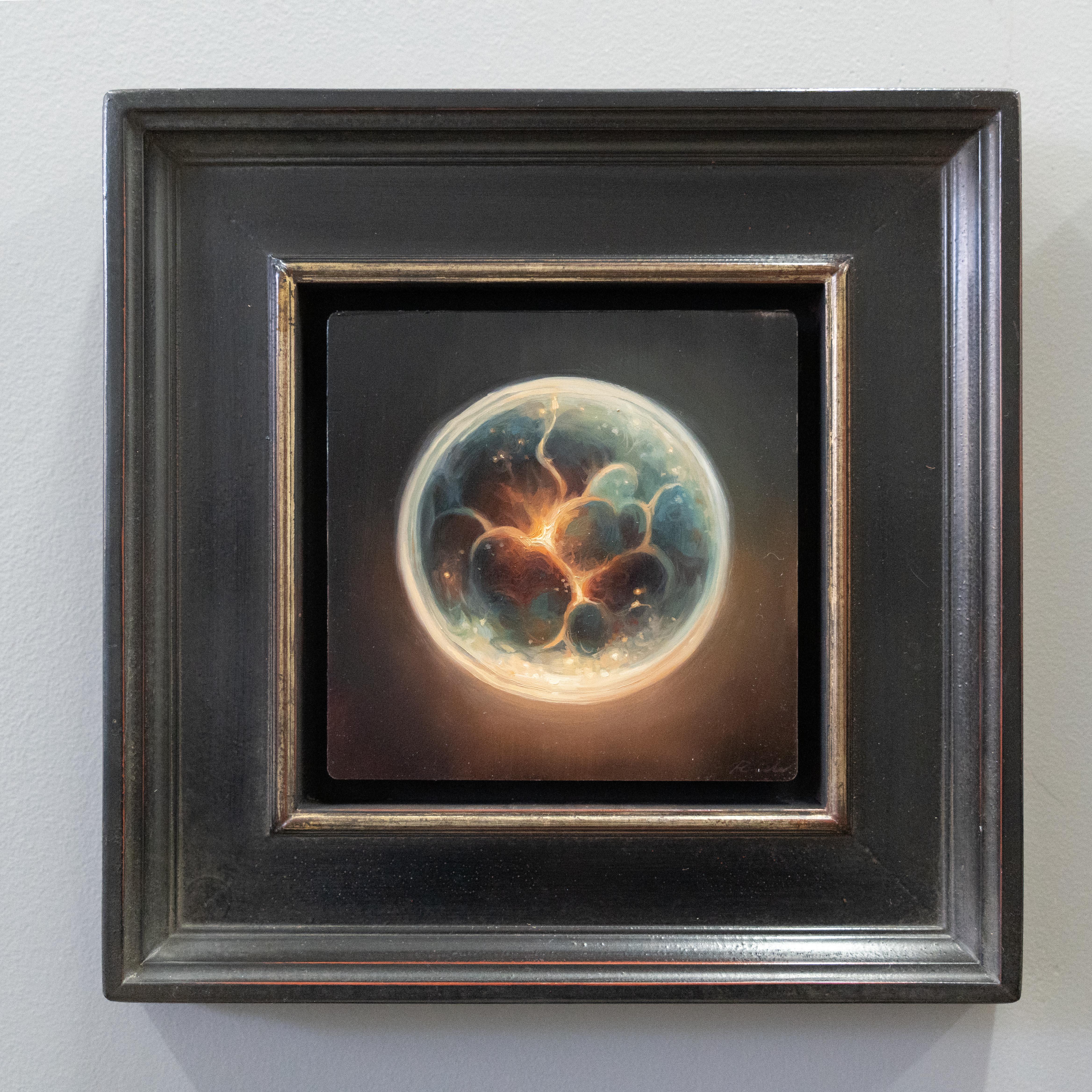 Embrión III, Pintura al óleo 6 x 6 - Painting de Robin Cole