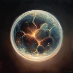 Embryo III, 6 x 6 Oil Painting
