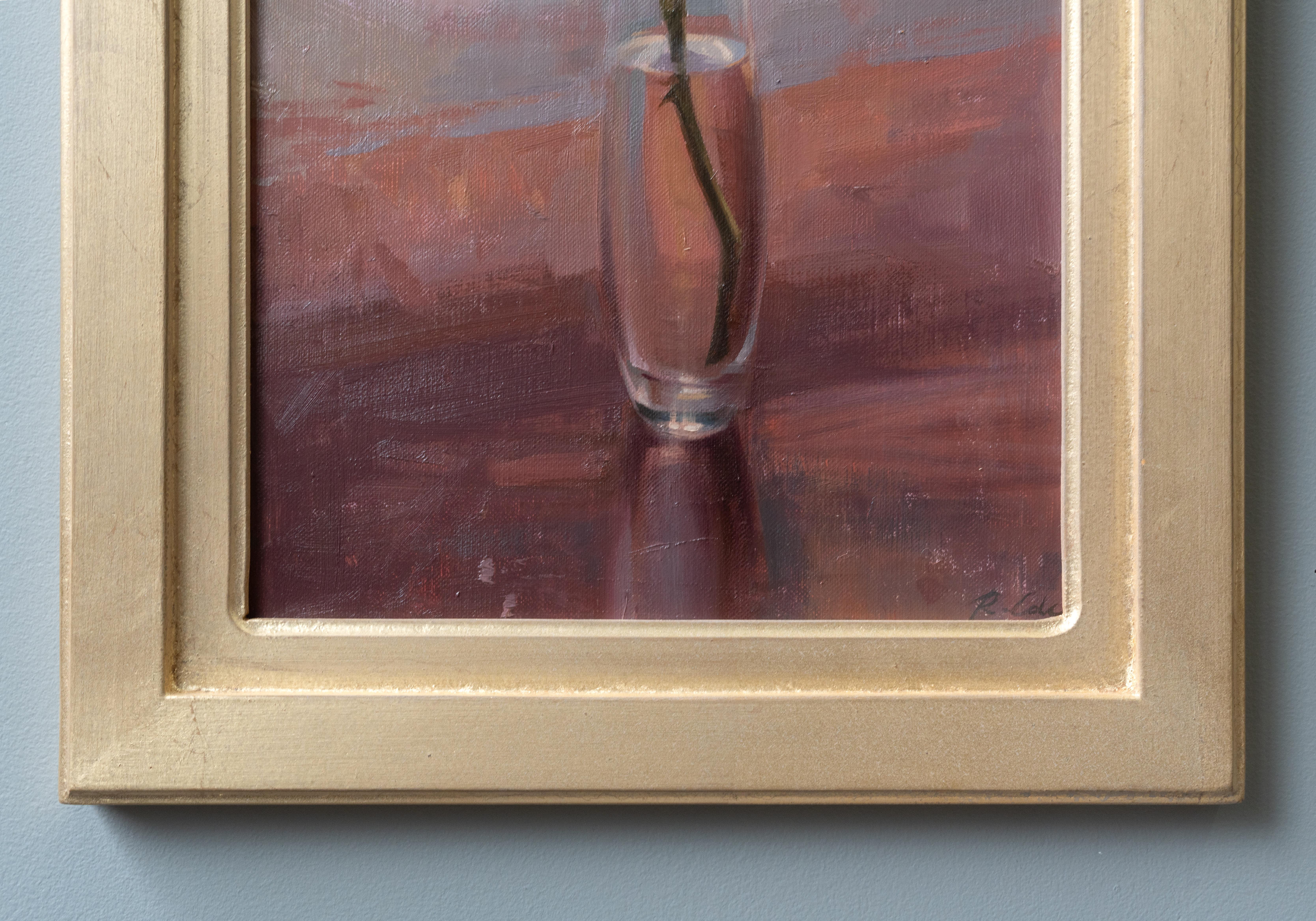 Sempre in fiore, 20 x 10, Natura morta, Pittura a olio - Interior Painting Beige di Robin Cole