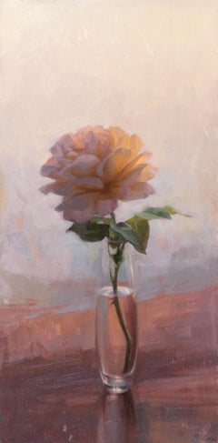 Everblooming, 20 x 10, Still Life, Oil Painting