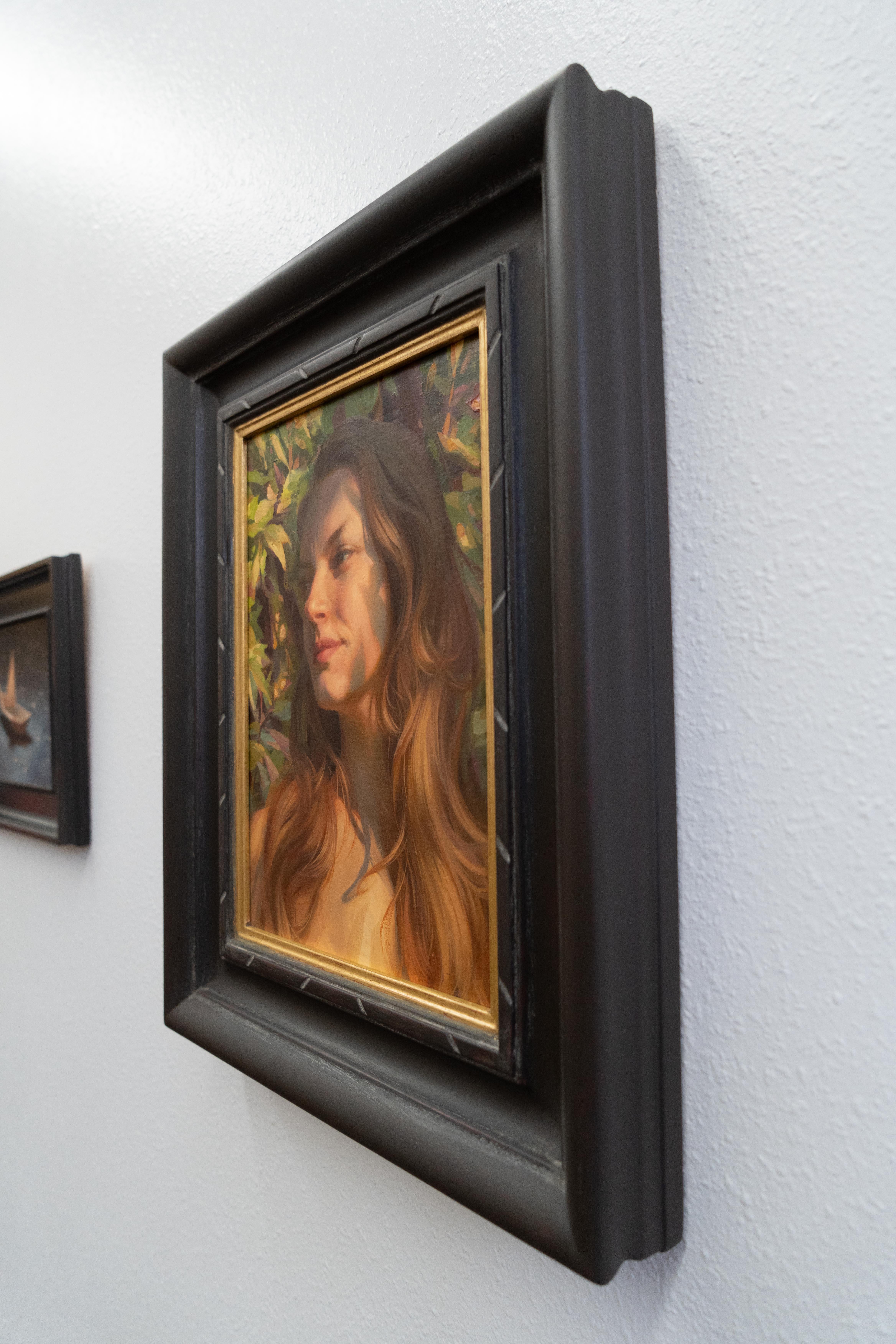 Fanciulla, Madre, 14,75 x 10,5, Ritratto, Pittura a olio - Painting Realismo di Robin Cole