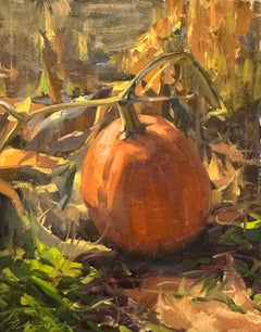 "Pumpkin Patch" Oil Painting