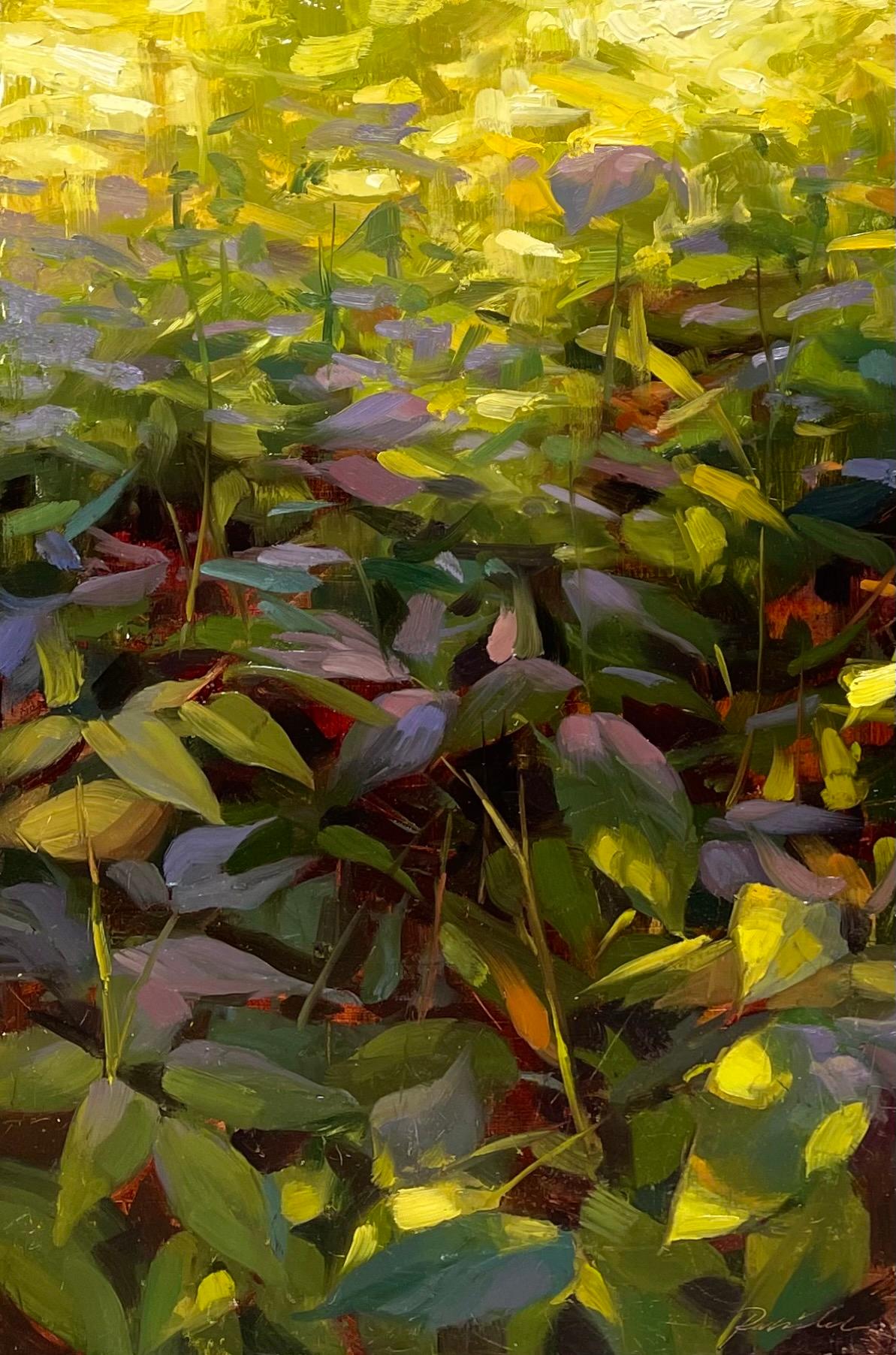 "Raspberry Greens" Oil Painting