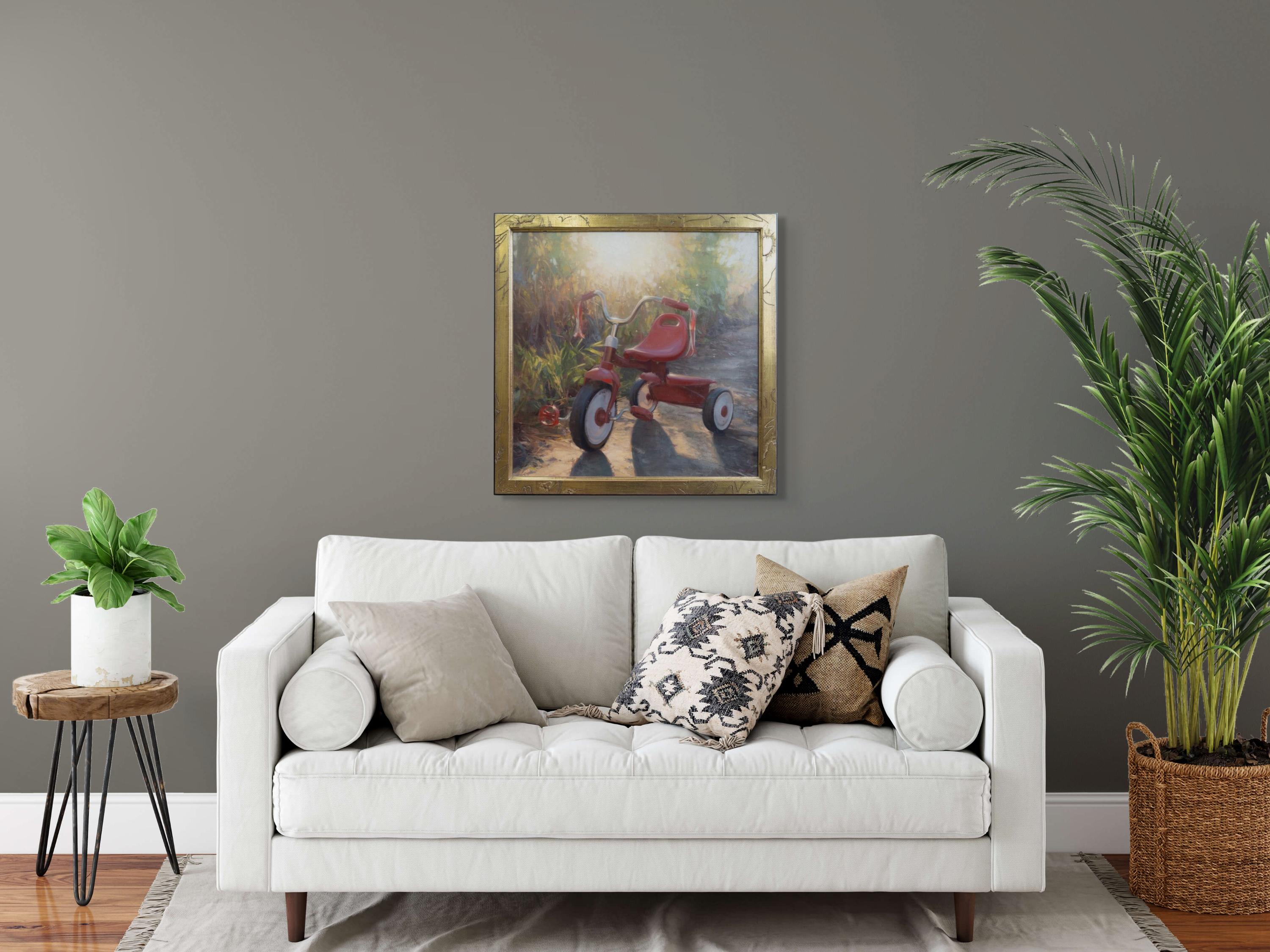 Recuerda Cuándo, 30 x 30, Paisaje, Pintura al óleo en venta 4