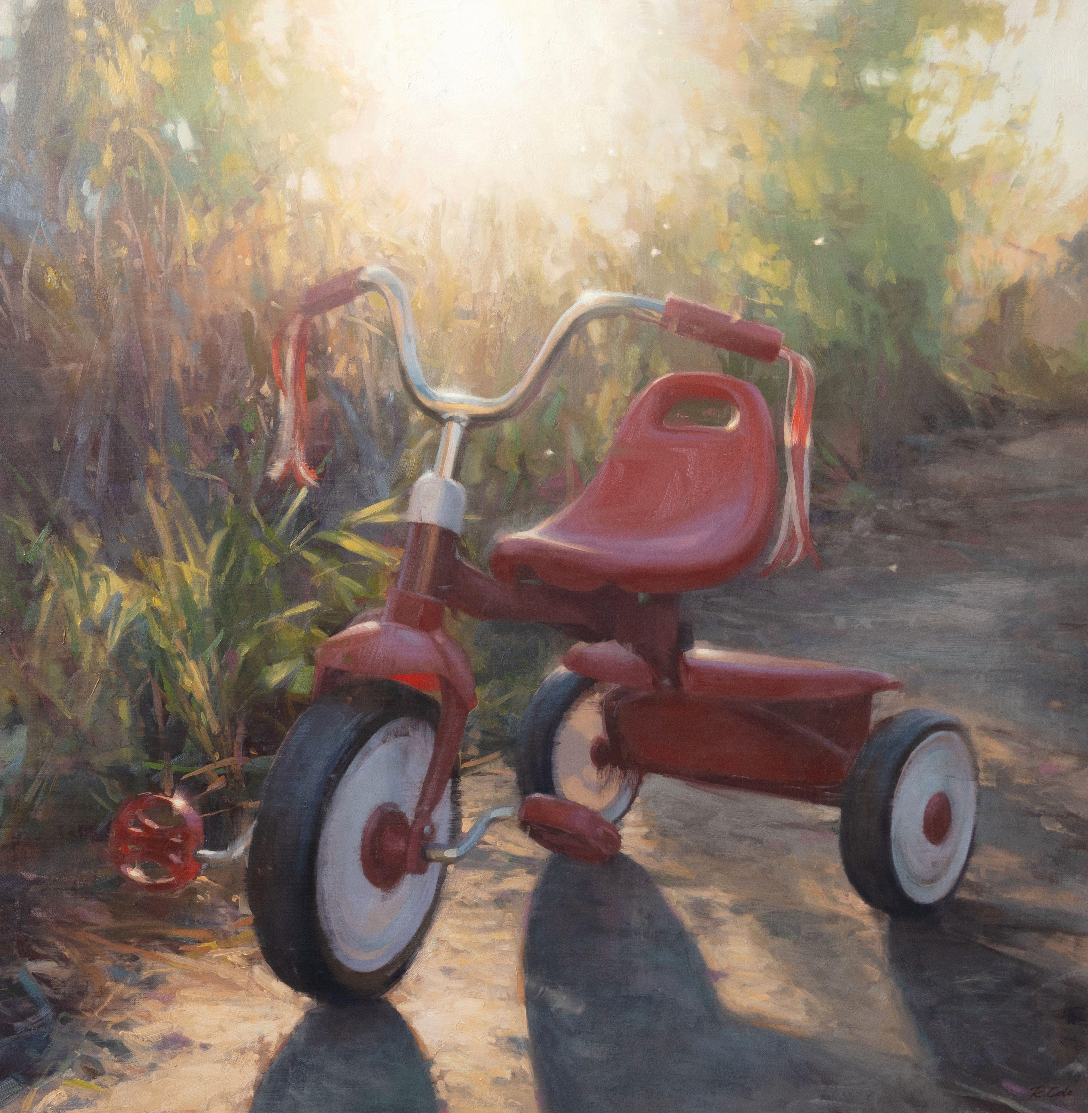 Figurative Painting de Robin Cole - Recuerda Cuándo, 30 x 30, Paisaje, Pintura al óleo