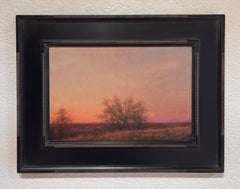 "Standley Lake Dusk" (2024) by Robin Cole, Original Oil Painting on Panel