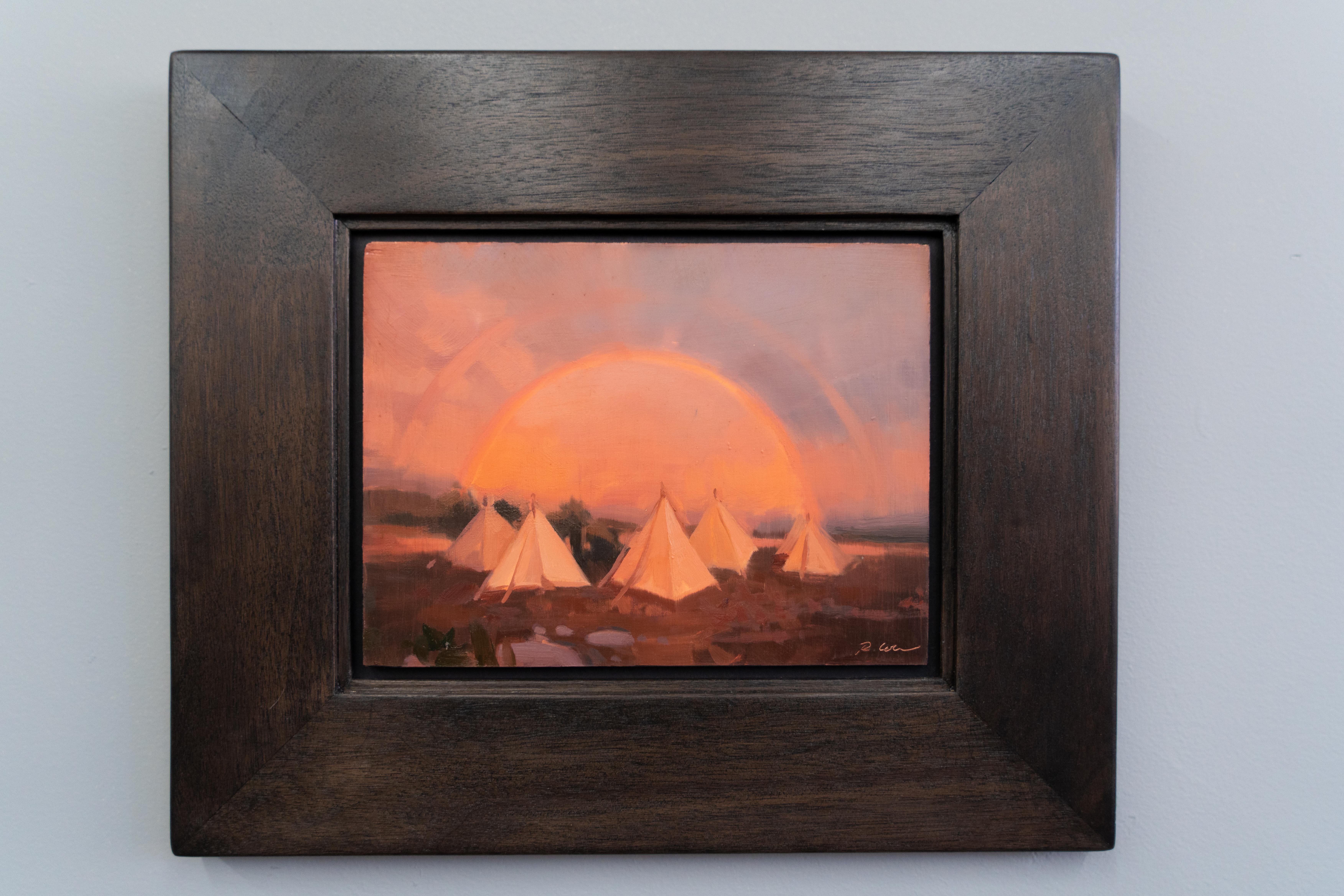 Studio (A New Light), 6 x 8 Pittura a olio - Painting di Robin Cole