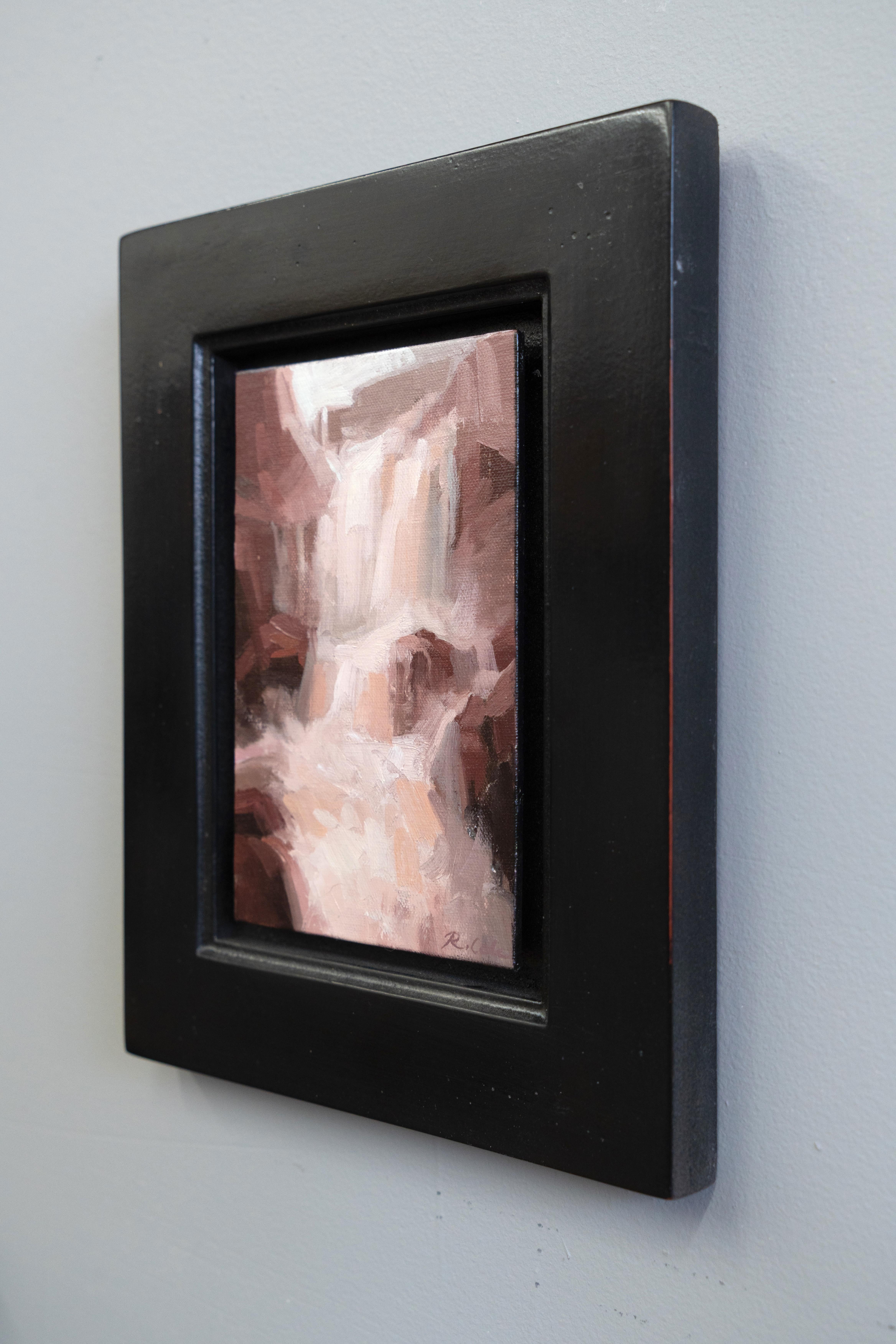 Studio II (Arrendersi), 6 x 4, Paesaggio a cascata, Pittura a olio - Painting Realismo di Robin Cole