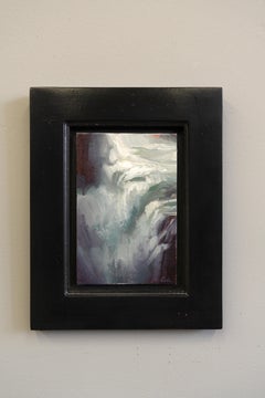 Study III (Surrender), 6 x 4, Waterfall Landscape, Oil Painting