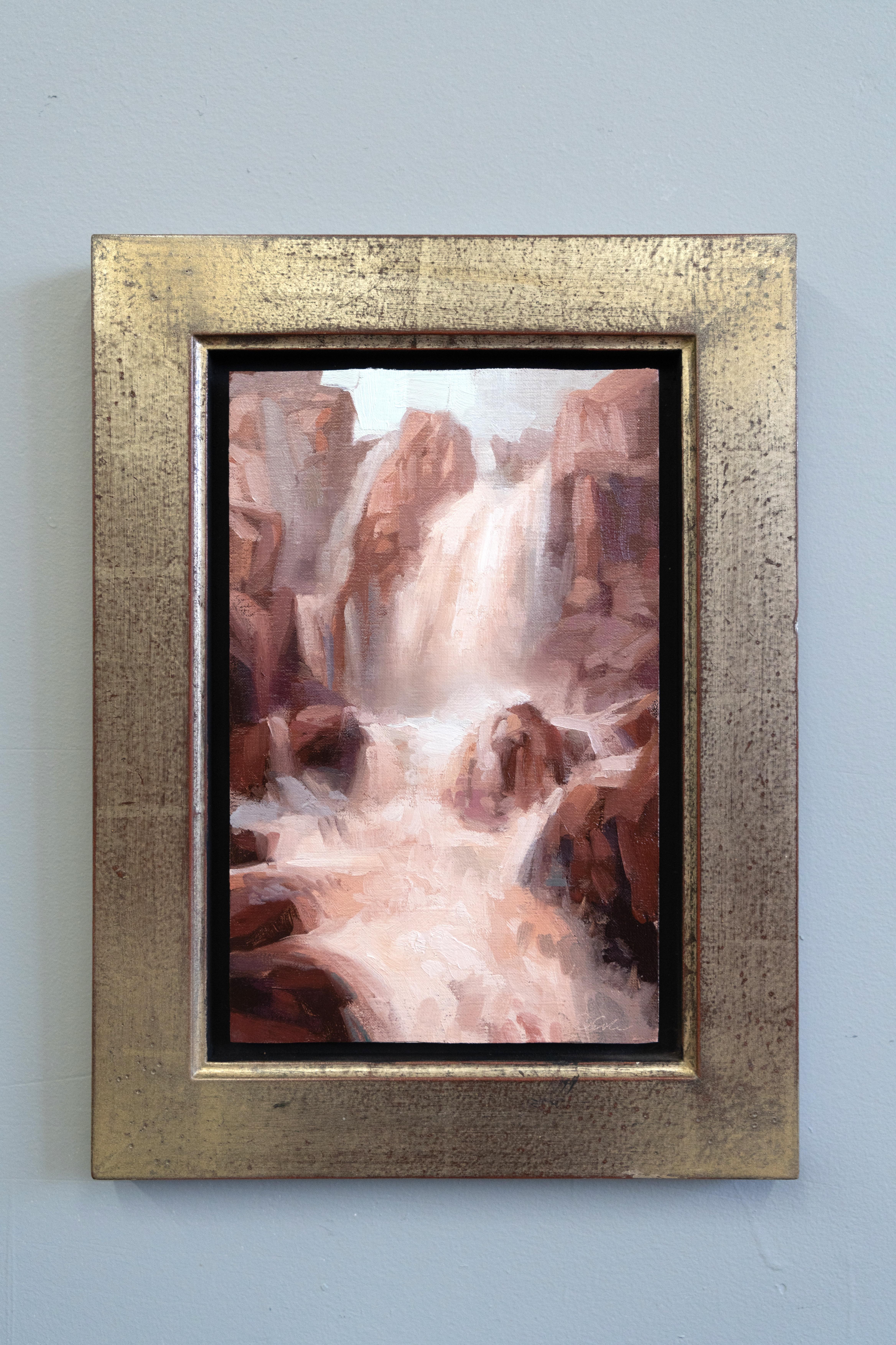 Estudio IV (Rendición), 9 x 5,75, Paisaje en cascada, Pintura al óleo - Painting de Robin Cole