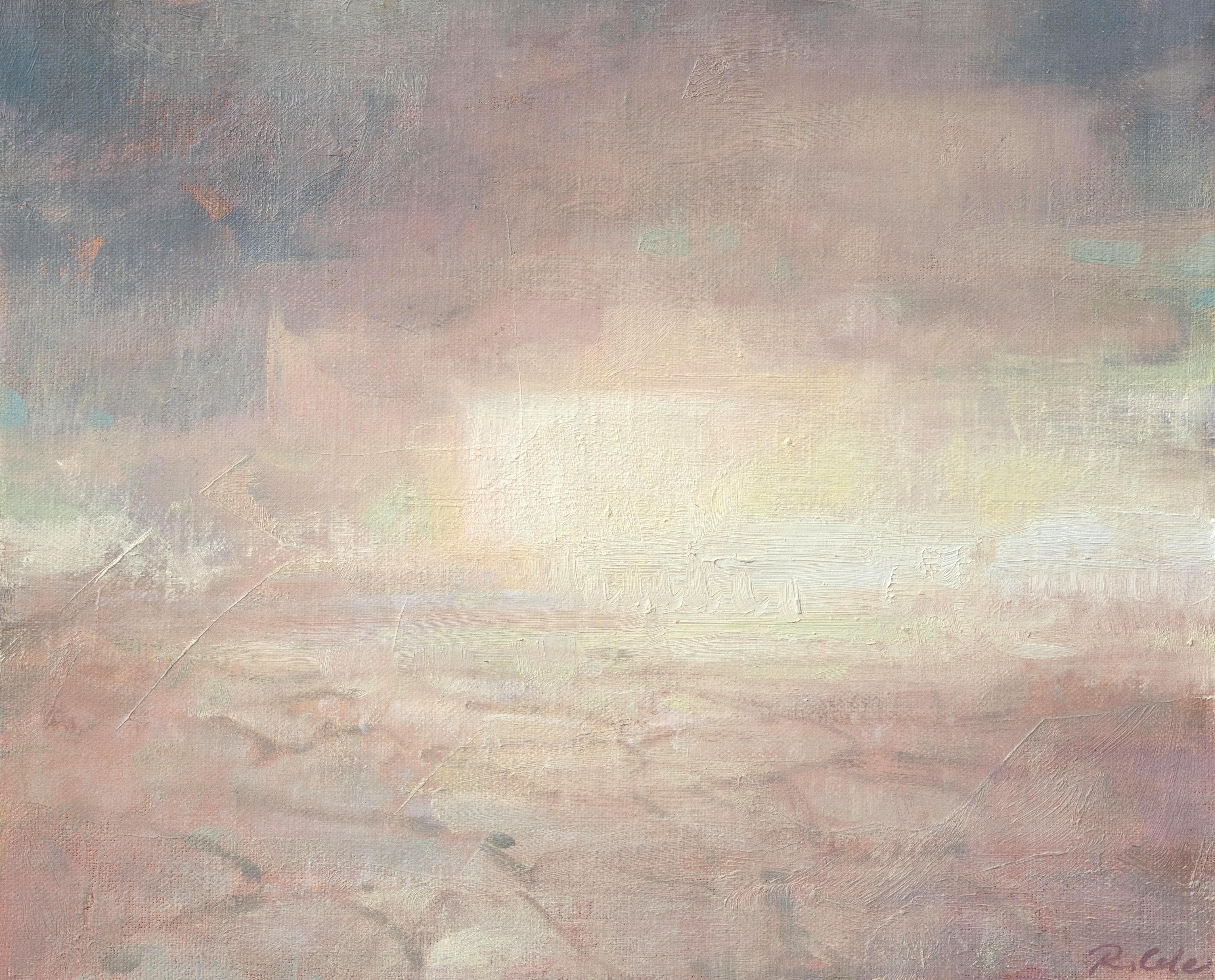 Landscape Painting Robin Cole - Étude (L'espace entre les deux), 8 x 10, paysage, peinture à l'huile
