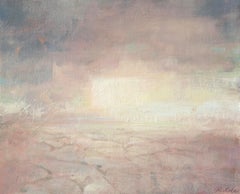 Étude (L'espace entre les deux), 8 x 10, paysage, peinture à l'huile