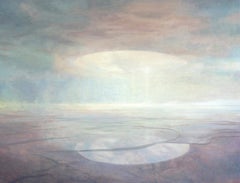 The Space Between, 40 x 52, paysage, peinture à l'huile