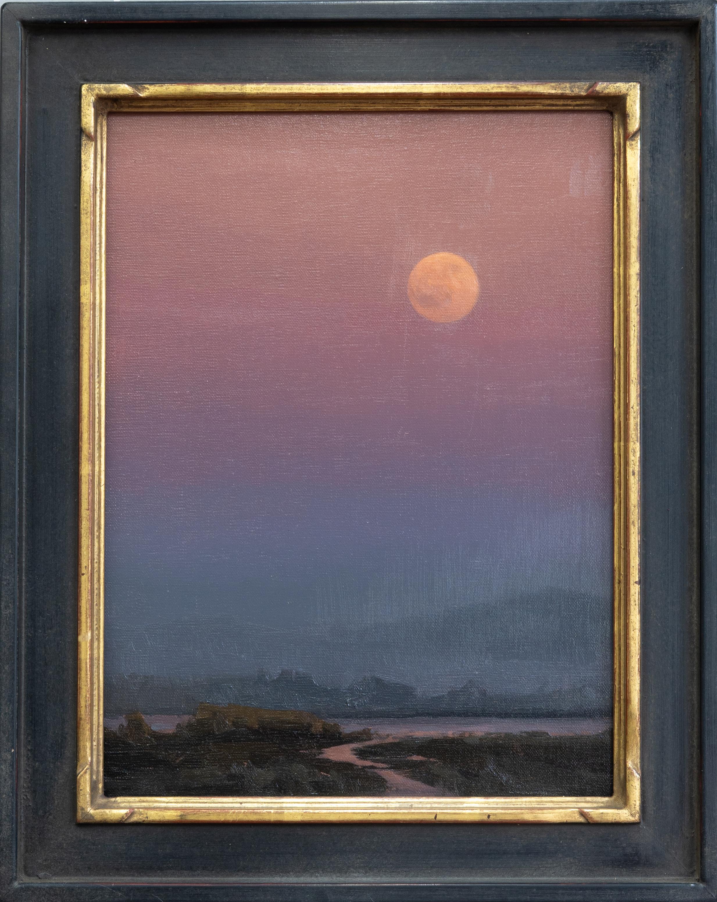 Robin Cole Landscape Painting – Tal der Dämmerung (Studie II)