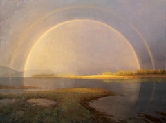 Vantage Point, 27 x 36, paysage, peinture à l'huile