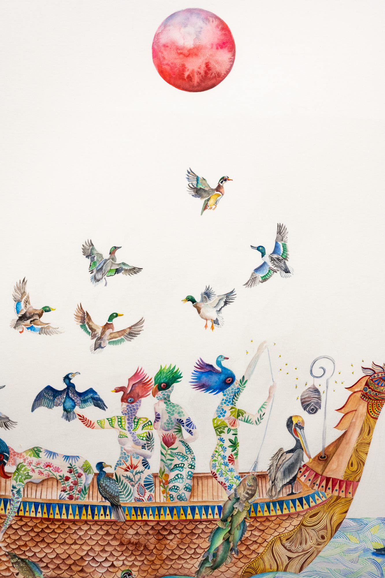 Dopo il diluvio - Painting di Robin Crofut-Brittingham