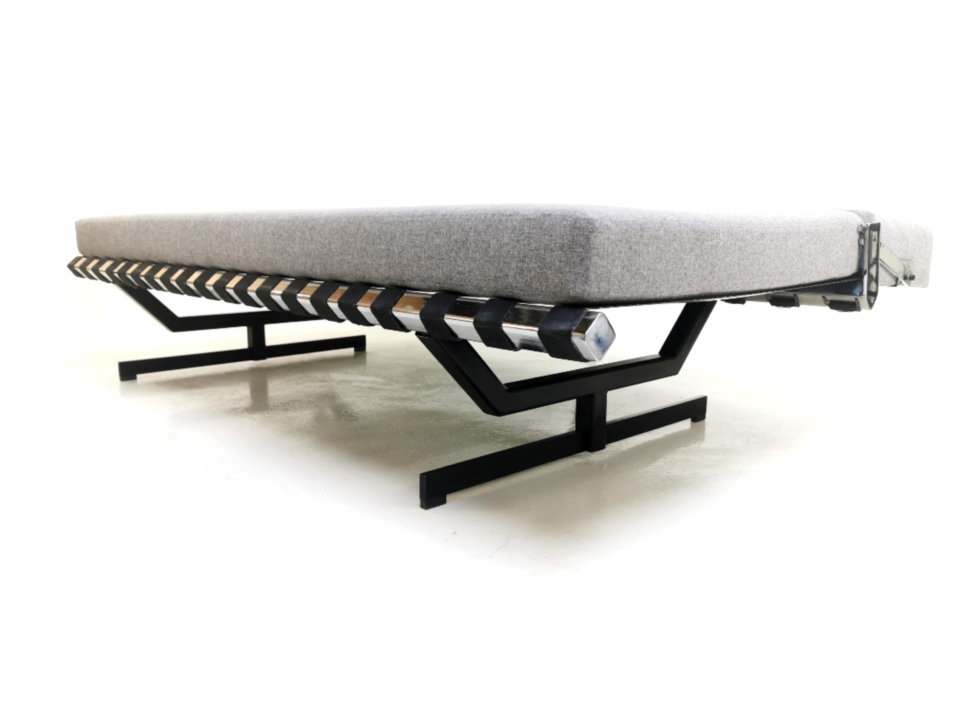 brock leather convertible sofa & daybed