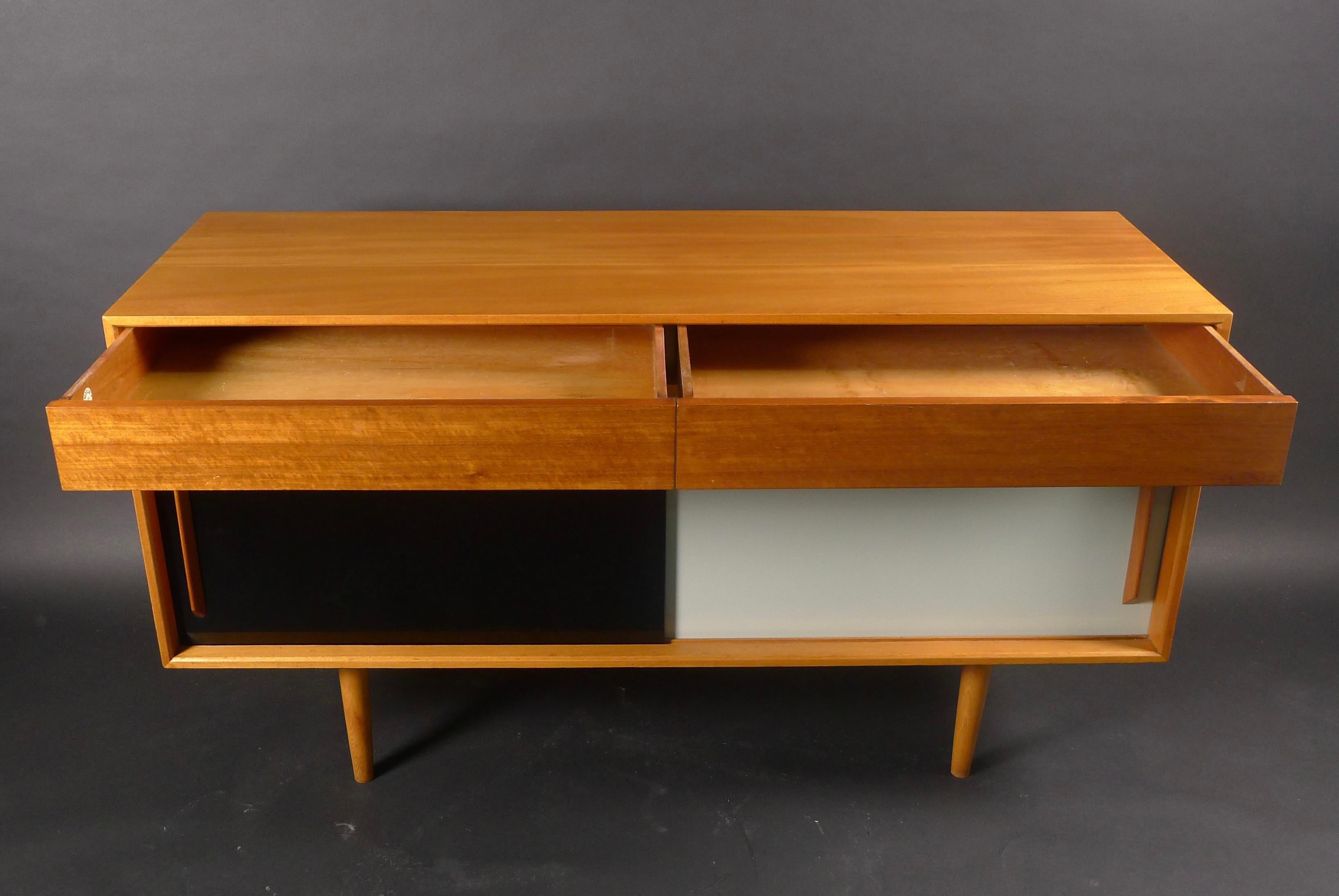 British Robin Day, a Hilleplan Unit B Sideboard, Designed 1953 for Hille, with Label For Sale