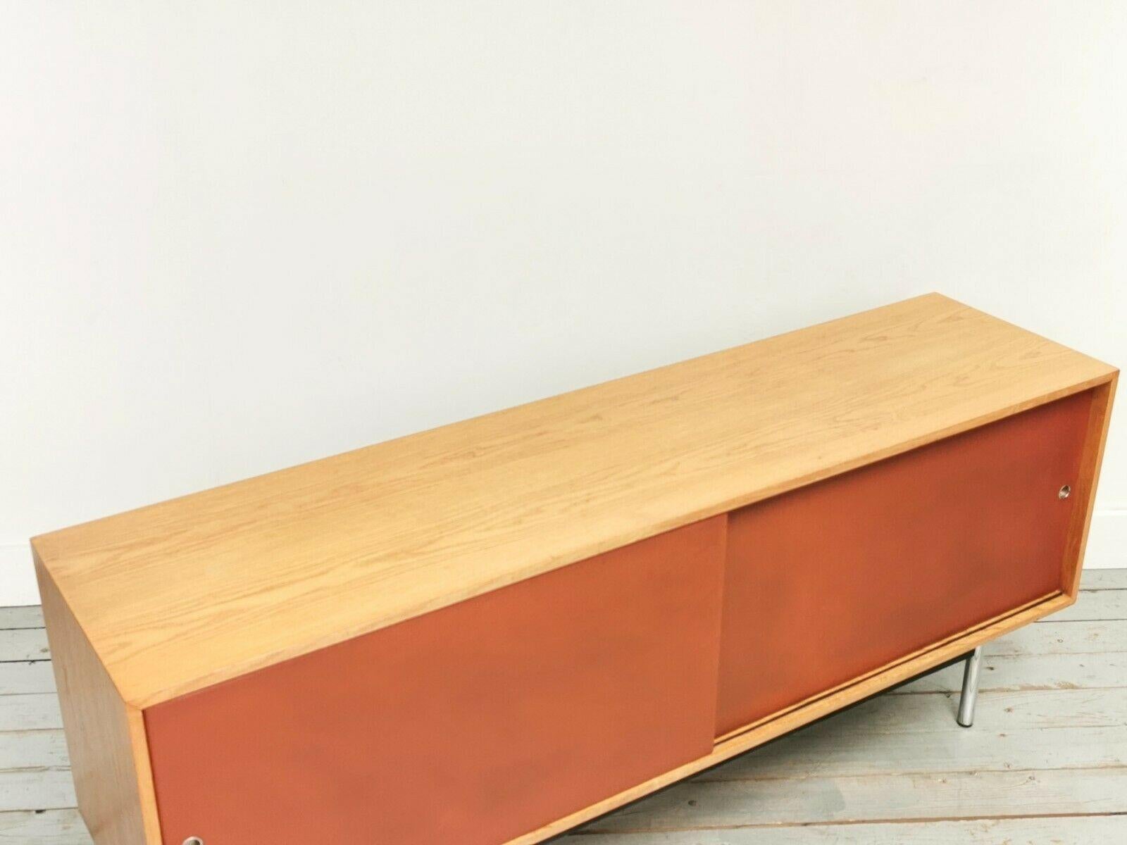 Robin Day for Hille Mid Century Oak & Leather Sideboard 1