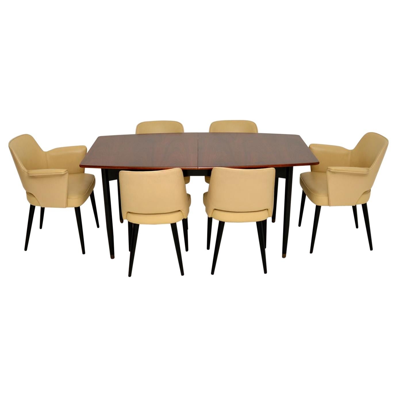 Robin Day for Hille Stamford Dining Suite in Leather & Wood
