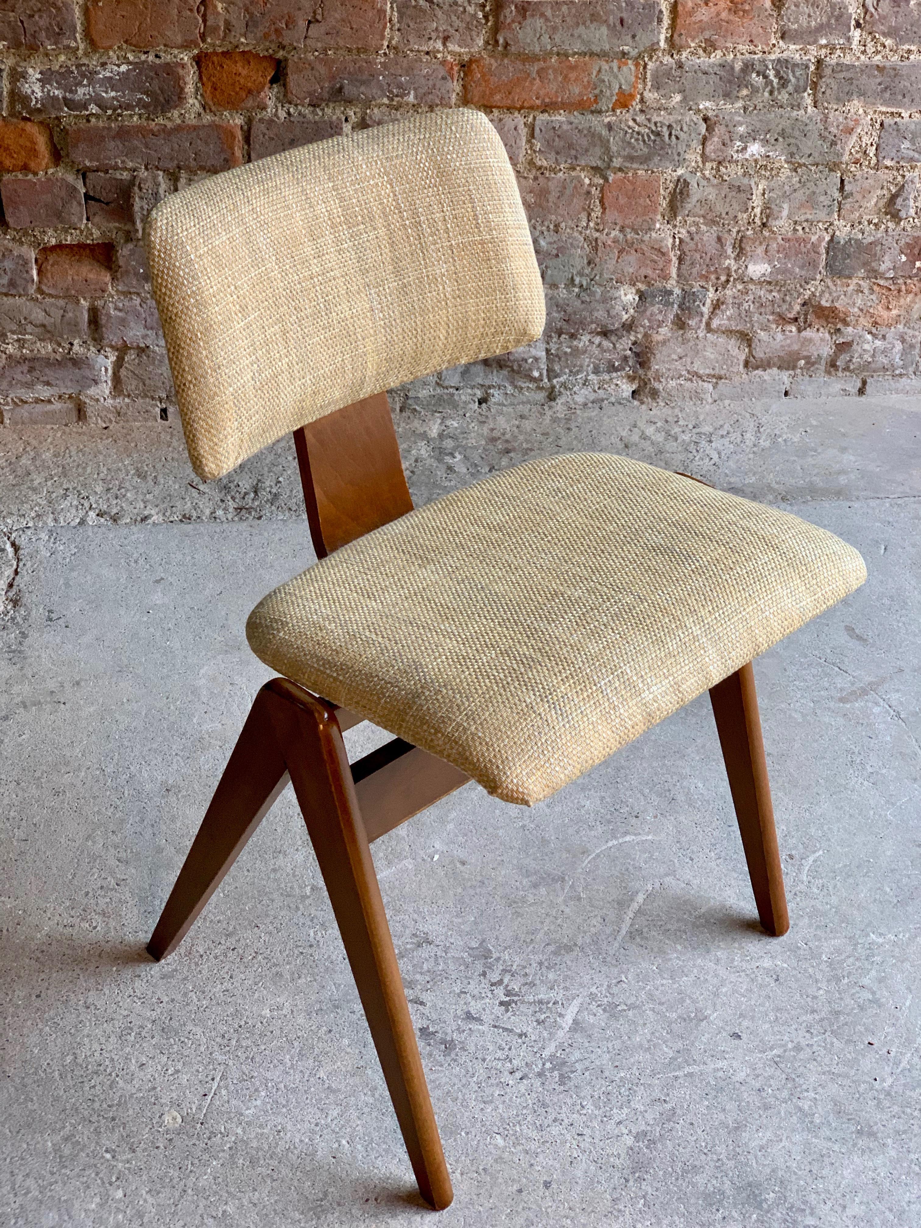 Beech Robin Day Hillestak Dining Table & Chairs by Hille Midcentury Design, circa 1950