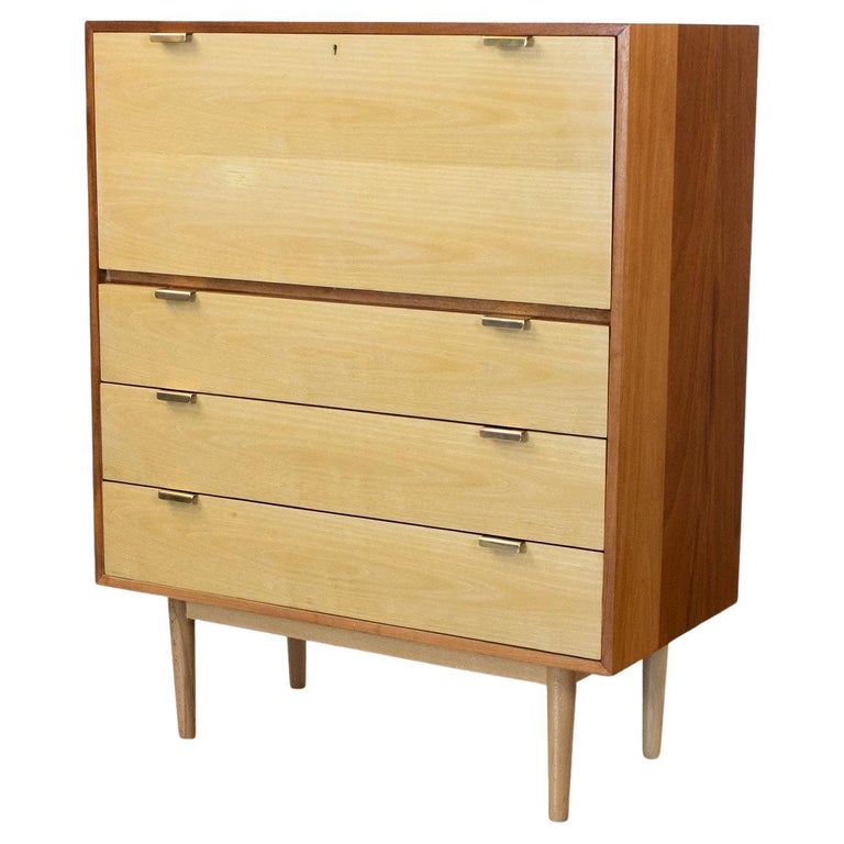 Robin Day Interplan Unit W Ash Bureau by Hille For Sale at 1stDibs