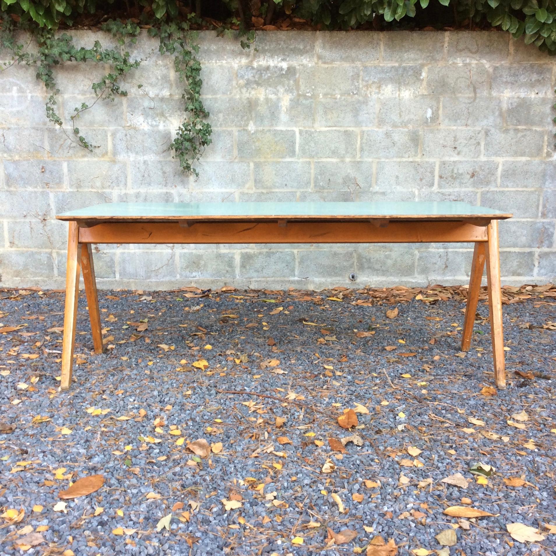 Beech Robin Day Large Table, circa 1950, United Kingdom