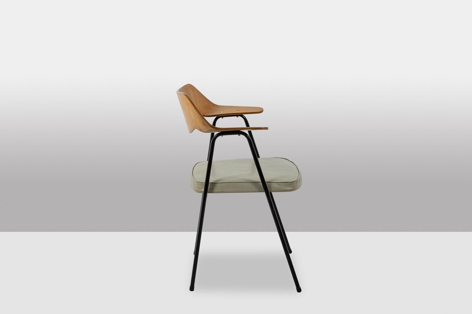 Robin Day. Siège de bureau en bois thermoformé. Aéroportée, vers 1950-60. en vente 2