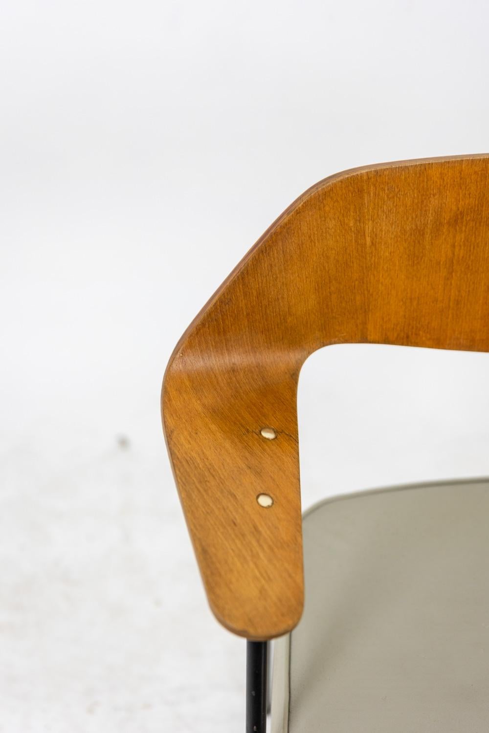 Robin Day. Siège de bureau en bois thermoformé. Aéroportée, vers 1950-60. en vente 3
