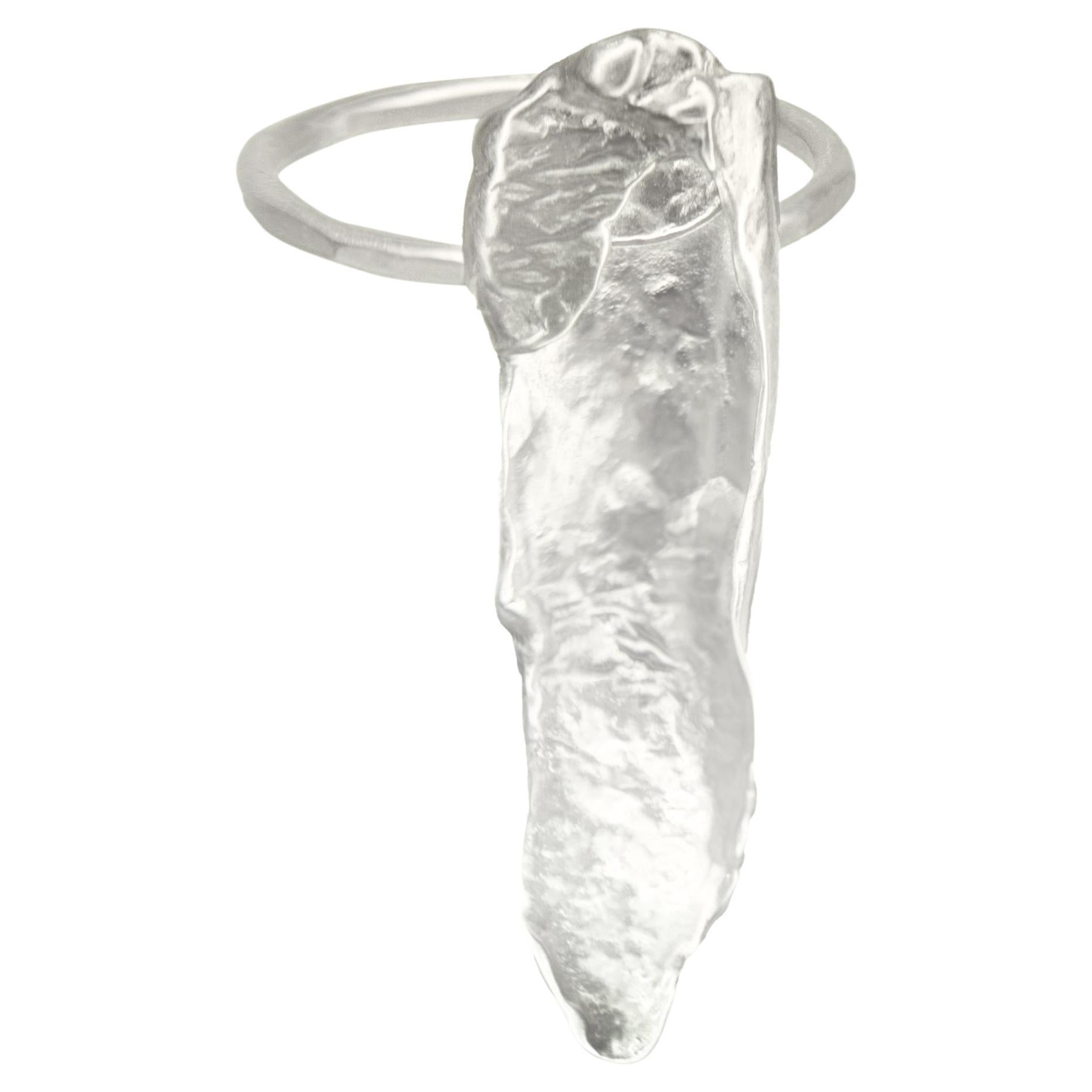 Robin Erfe Silver Sandata Ring For Sale