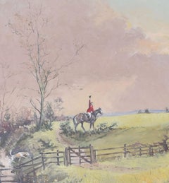 The 3 O'Clock Fox, Bedburn Raby Hunt foxhunting oil painting by Robin Furness