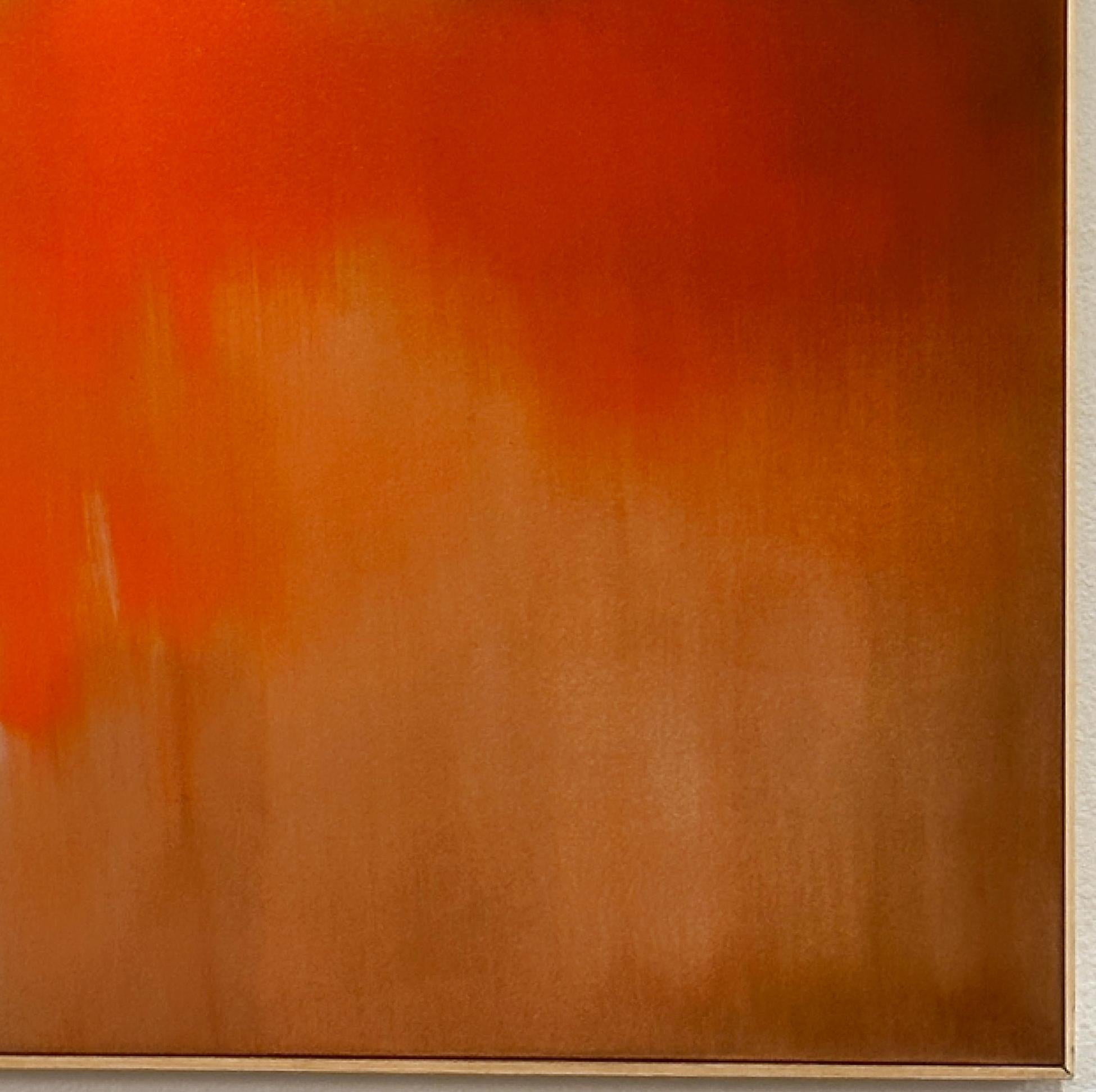 Robin Harker Large Red Abstract Oil on Canvas California Artist 2023 In Excellent Condition In Cathedral City, CA