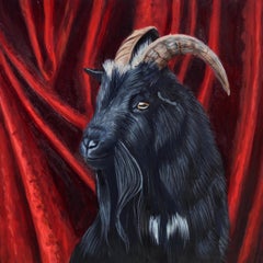 "No Longer a Sacrifice" by Robin Hextrum, Original Goat Painting