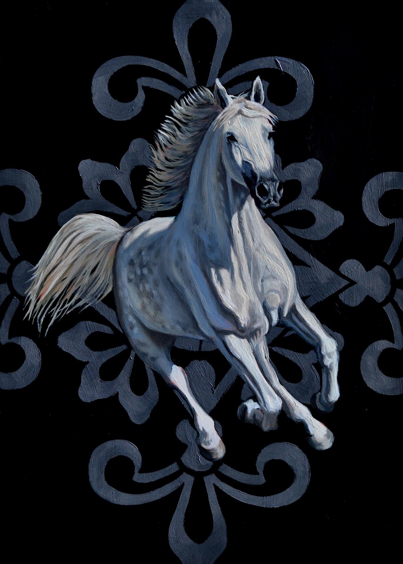 Animal Painting di Robin Hextrum - Perla al galoppo