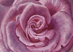 "Pink Rose" Oil Painting by Robin Hextrum
