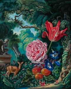"Rococo Still Life" Oil Painting