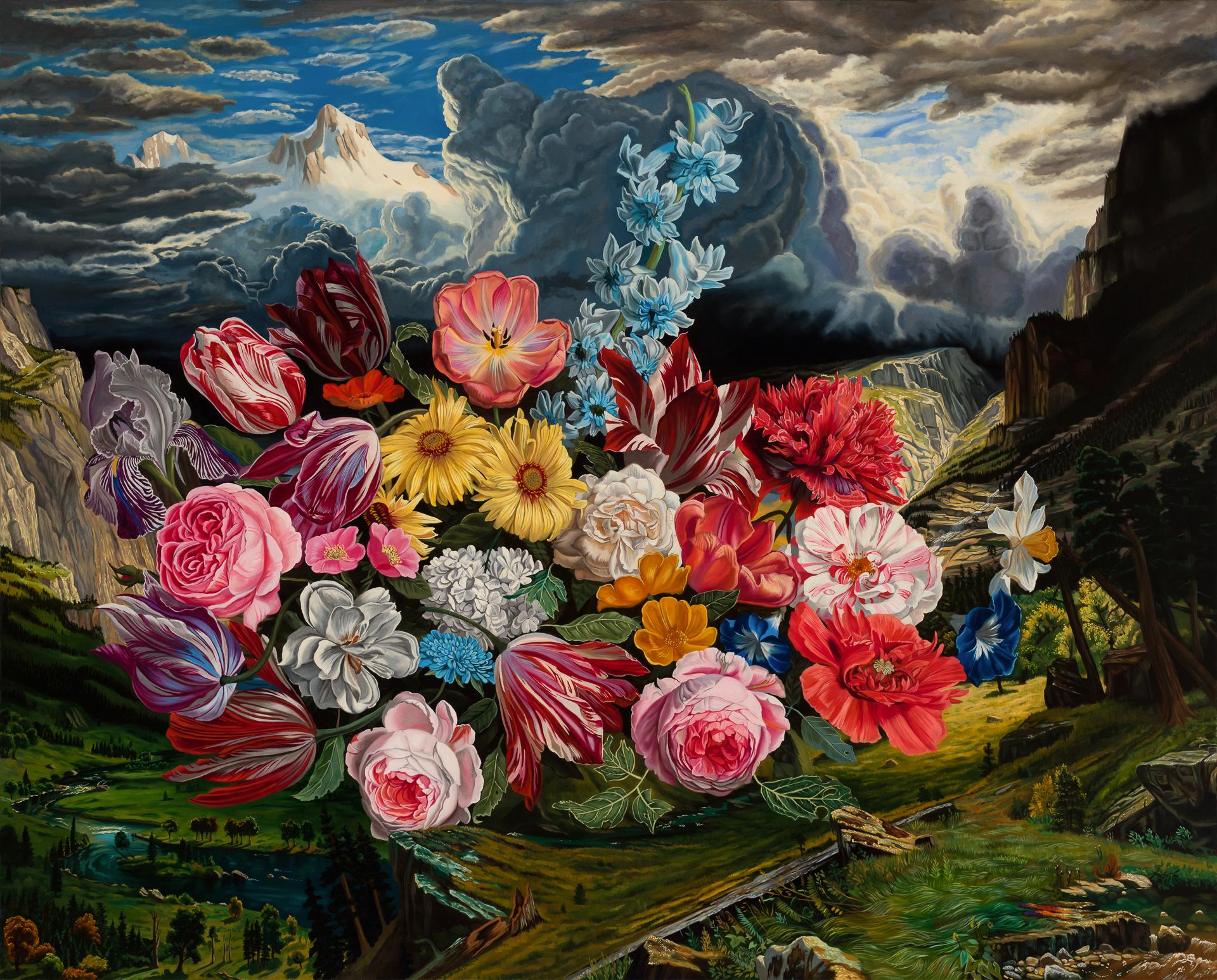 Robin Hextrum Landscape Painting - "Sonata Duodecima" Oil Painting
