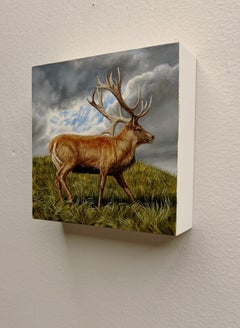 „Spirit of the High Country“ – Zeitgenössisches Ölgemälde mit Elchmotiv, 2026