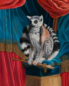 "The Hand of the Queen" by Robin Hextrum, Original Lemur Painting
