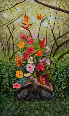 "L'origine du monde" (2025) Peinture à l'huile surréaliste originale en nature morte