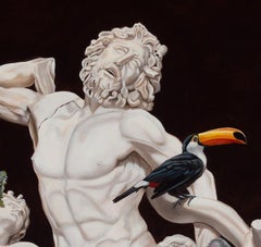 "Visitors to Laocoön and His Sons" by Robin Hextrum, Original Painting