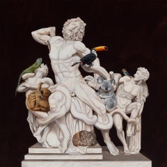 "Visitors to Laocoön and His Sons" by Robin Hextrum, Original Painting