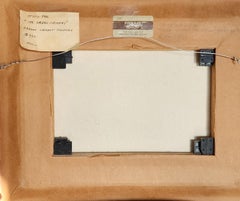 Study of The Green Chimney Oil, American Impressionist Oil on Canvas Painting