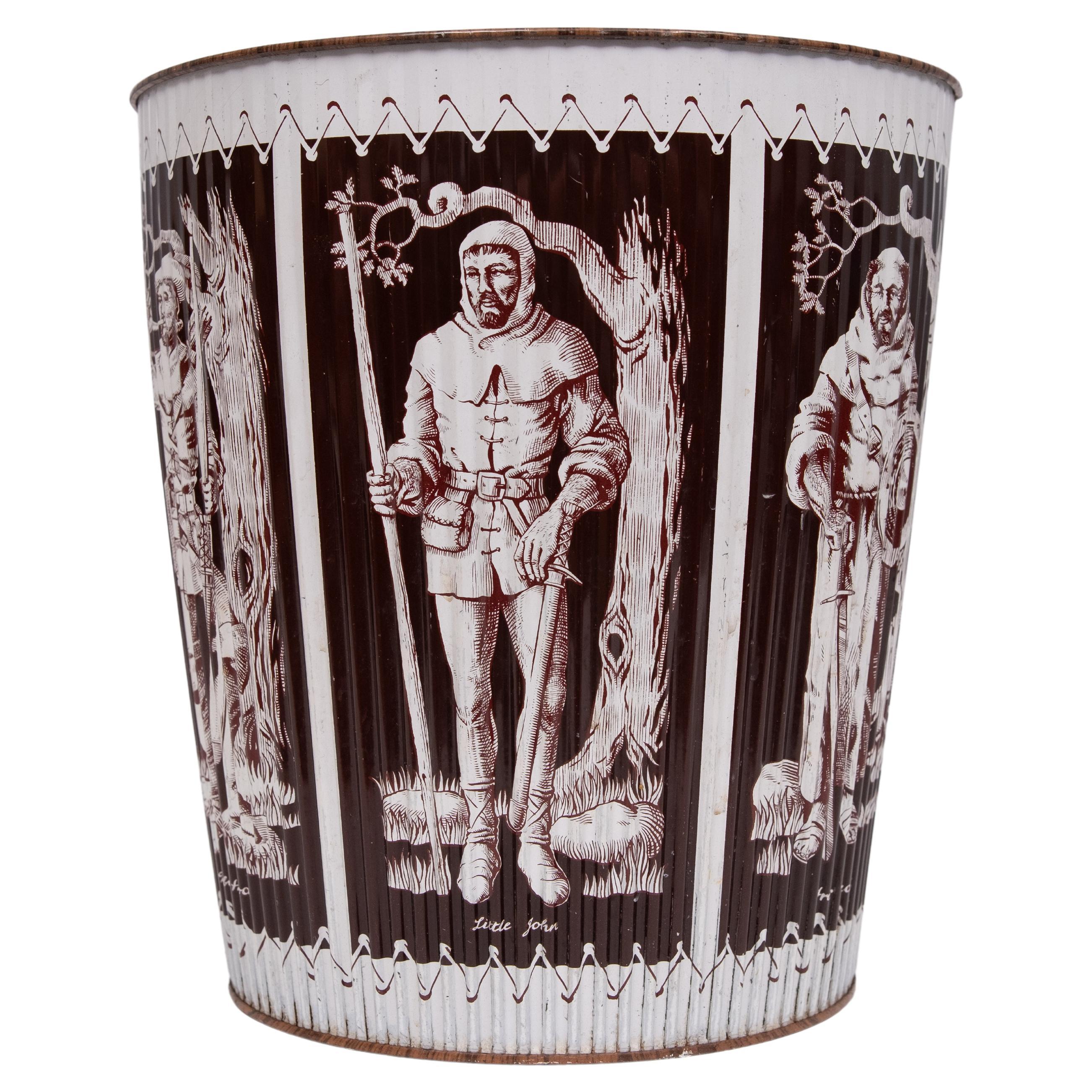 Robin des Bois  Panier en papier métallique   Angleterre des années 1960