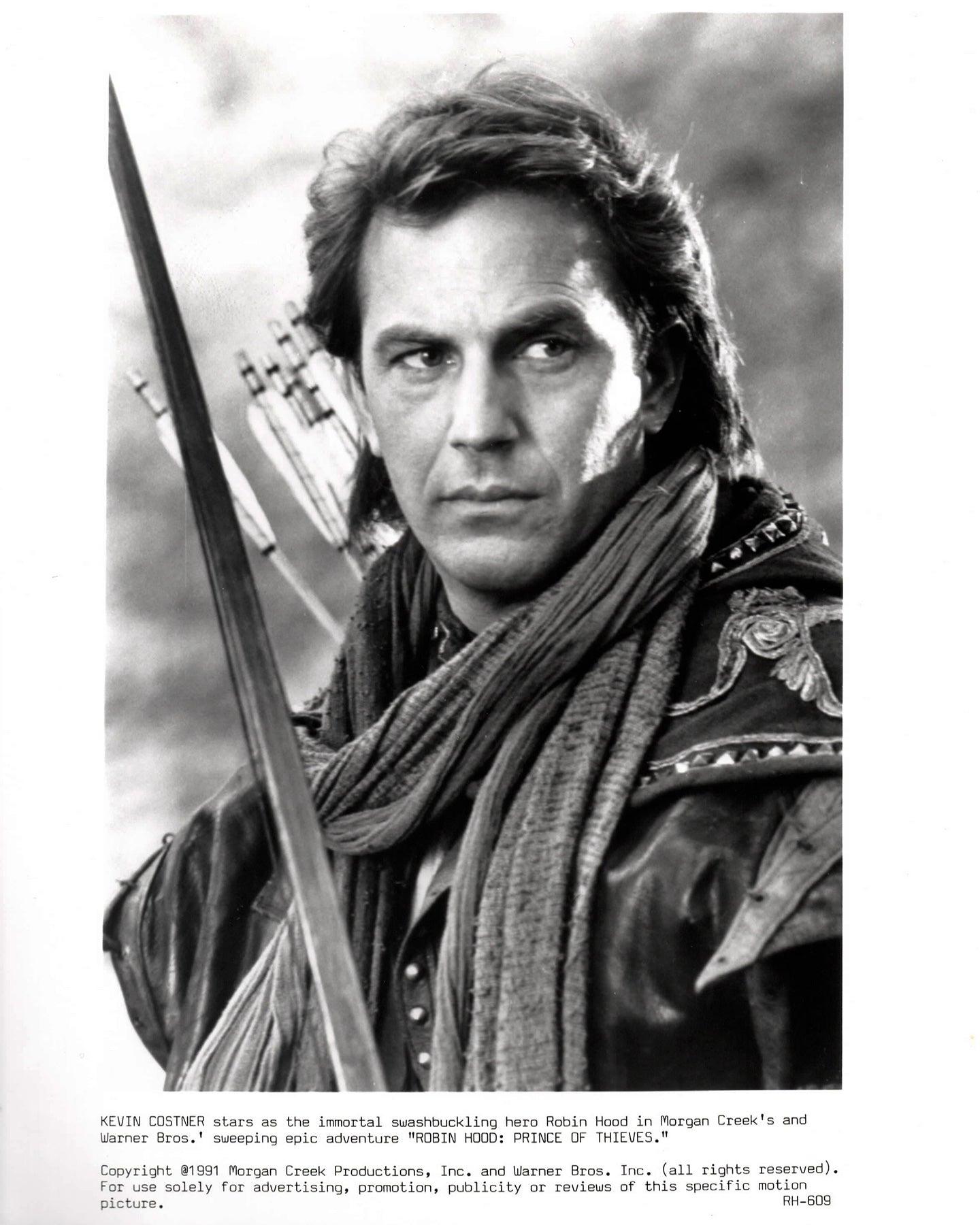 Papier Robin des Bois Prince des Voleurs 1991 Publicité Film Movie Press Still Framed en vente