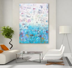 Schönheit jenseits der Oberfläche, Mixed Media auf Leinwand