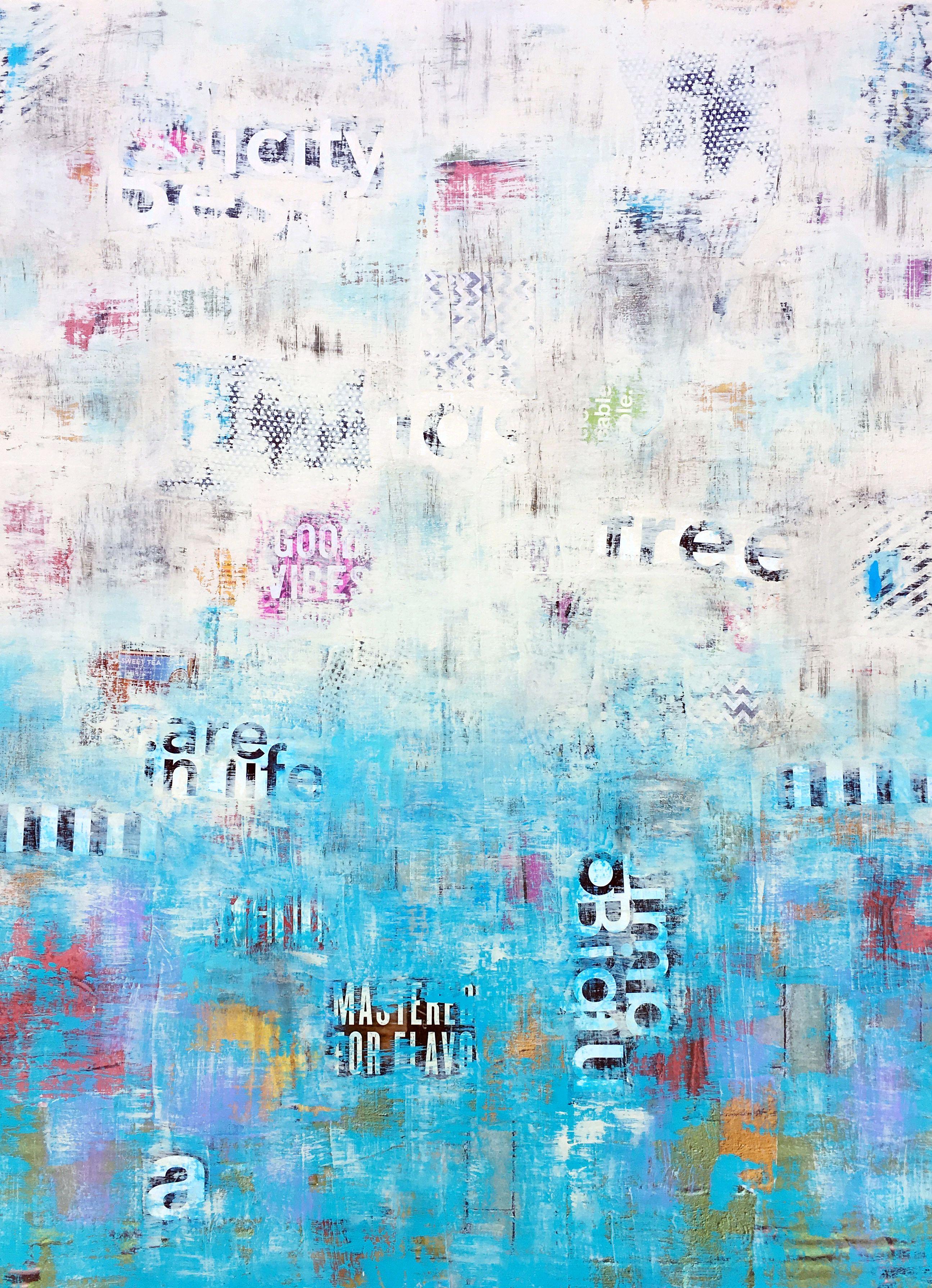 Beauty Beyond the Surface, Mixed Media on Canvas - Mixed Media Art by Robin Jorgensen