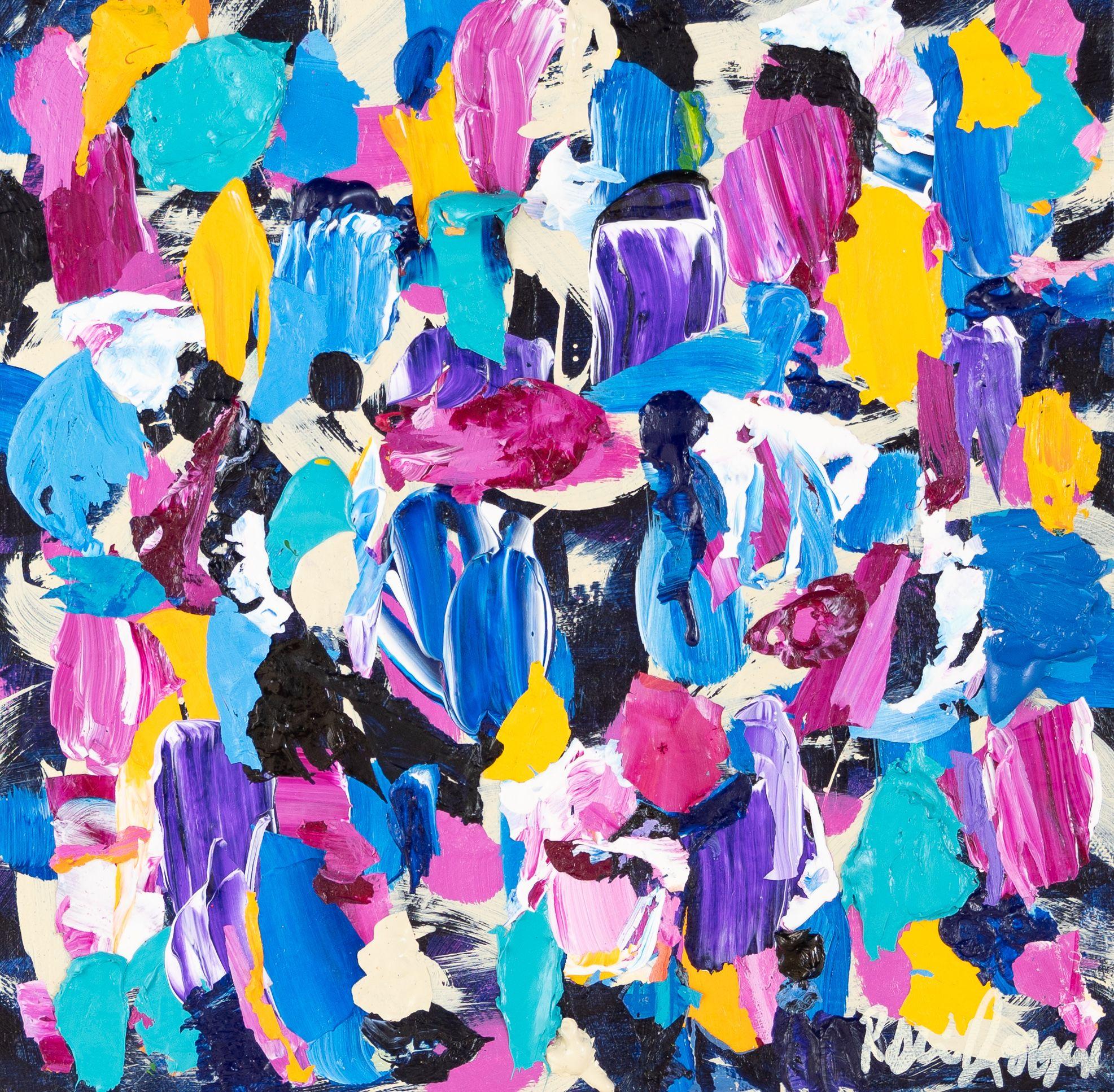 Color Bite II, Mischtechnik auf Leinwand – Mixed Media Art von Robin Jorgensen
